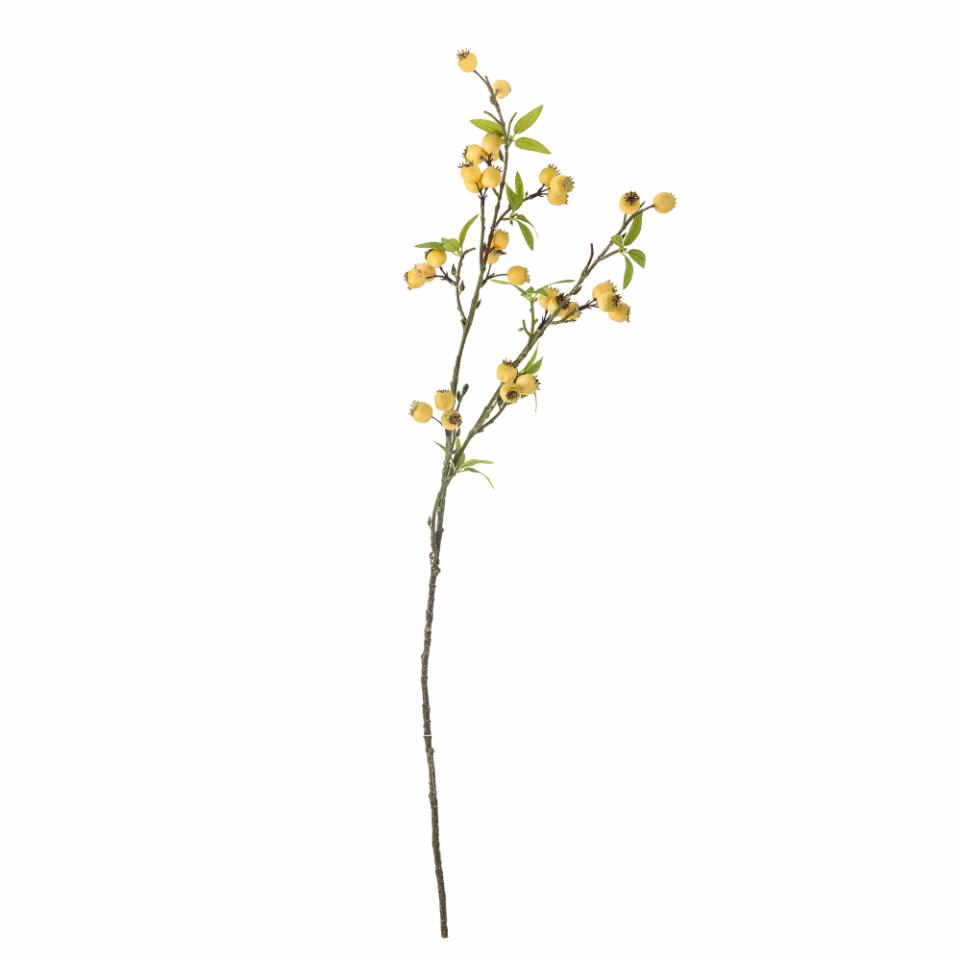 Hawthorn Zweig, Gelb, Künstliche Blumen