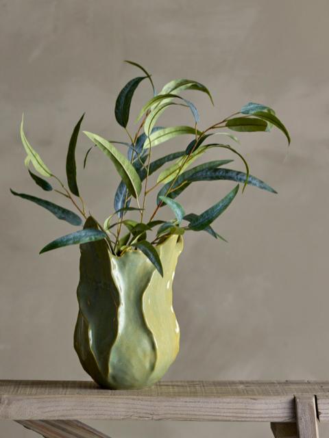 Lot De 18 Tiges D'eucalyptus Artificiel Gris - Longueur ~42cm, Feuilles Réalistes, Décoration Intérieure Sans Entretien