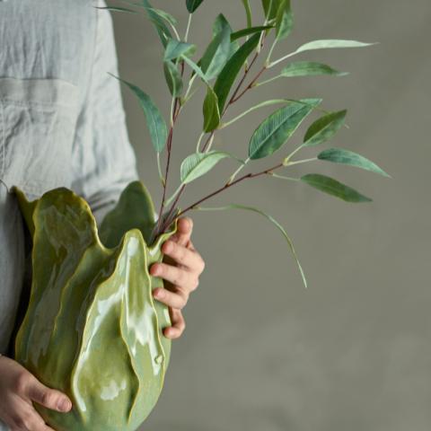 Eucalyptus Stilk, Grøn, Kunstige Blomster