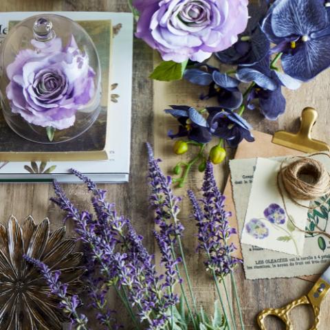 Lavender Stiel, Violett, Künstliche Blumen