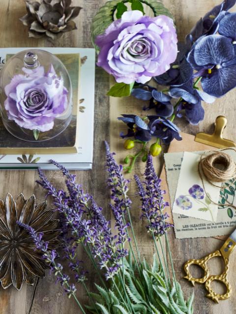 Lavender Stem, Purple, Artificial Flowers