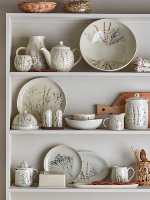 Bea Breakfast Set, Nature, Stoneware