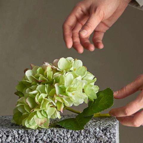 Hydrangea Stem, White, Artificial Flowers