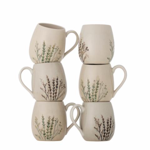 Bea Mug. Multipack, Nature, Stoneware