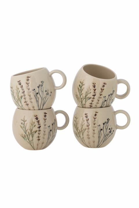 Bea Mug. Multipack, Nature, Stoneware