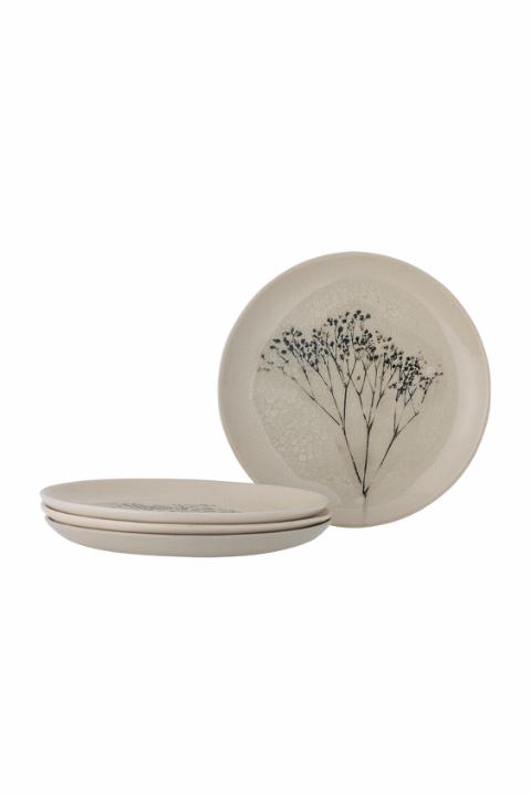 Bea Plate, Multipack, Nature, Stoneware