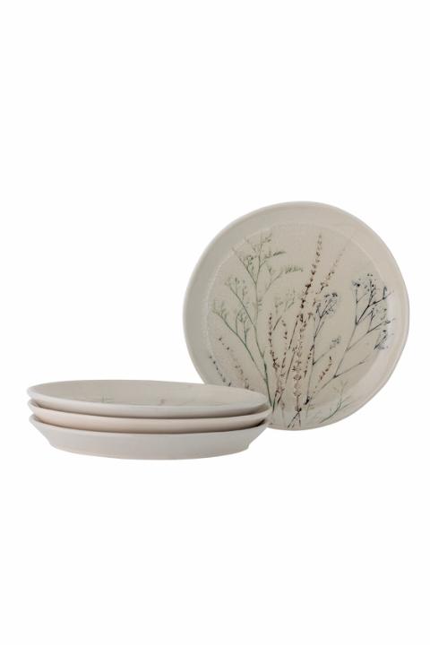 Bea Plate, Multipack, Nature, Stoneware