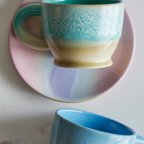 Safie Cup, Multipack, Green, Stoneware