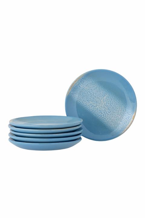 Safie Asiette, Lot de Plusieurs, Blue, Grès