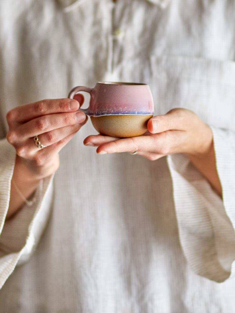 Paula Espressotasse, Rose, Steingut