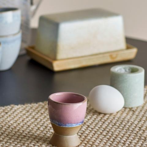 Paula Egg Cup, Rose, Stoneware