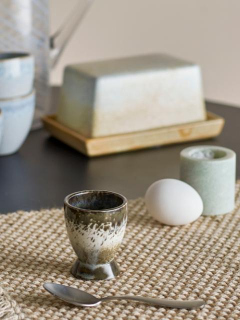 Paula Egg Cup, Grey, Stoneware