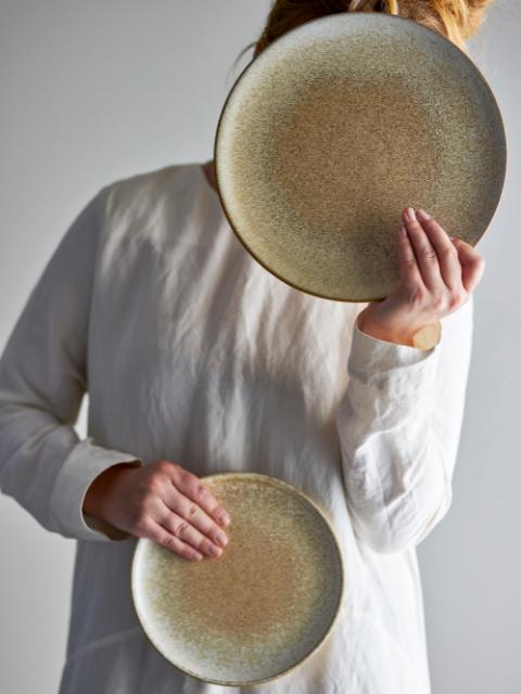 Paula Plate, Nature, Stoneware