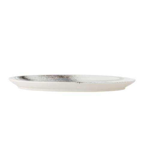 Paula Plate, Grey, Stoneware
