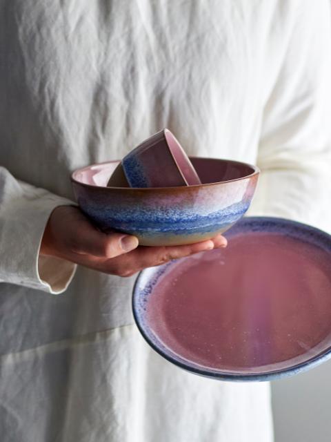 Paula Plate, Rose, Stoneware