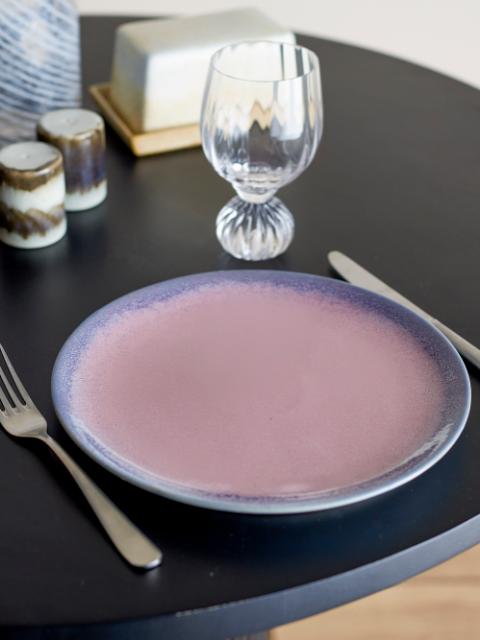 Paula Assiette, Rose, Grès