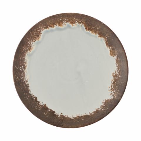 Paula Plate, Brown, Stoneware