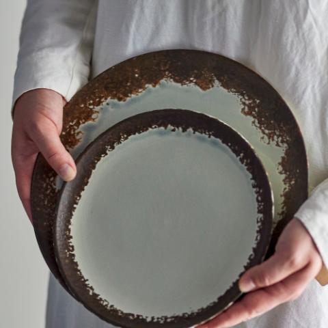 Paula Assiette, Marron, Grès