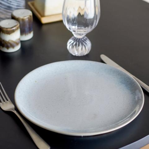 Paula Assiette, Bleu, Grès