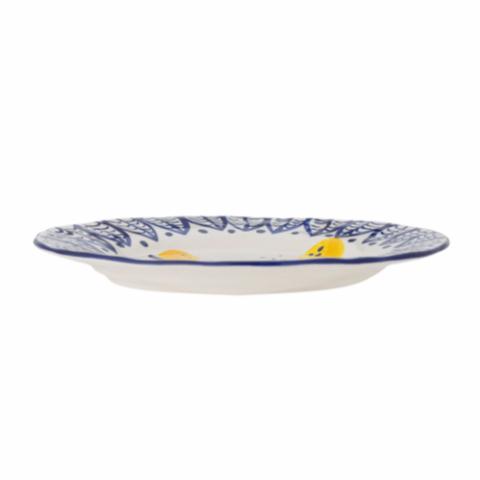Maxima Plate, Blue, Stoneware