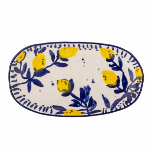 Maxima Serving Plate, Blue, Stoneware