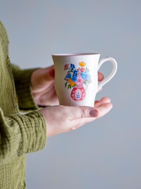 Dorothy Mug, Rose, Stoneware