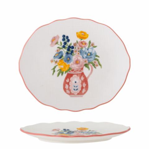 Dorothy Plate, Rose, Stoneware
