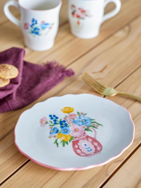Dorothy Plate, Rose, Stoneware
