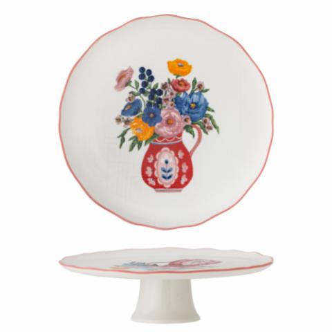 Dorothy Cake Tray, Rose, Stoneware