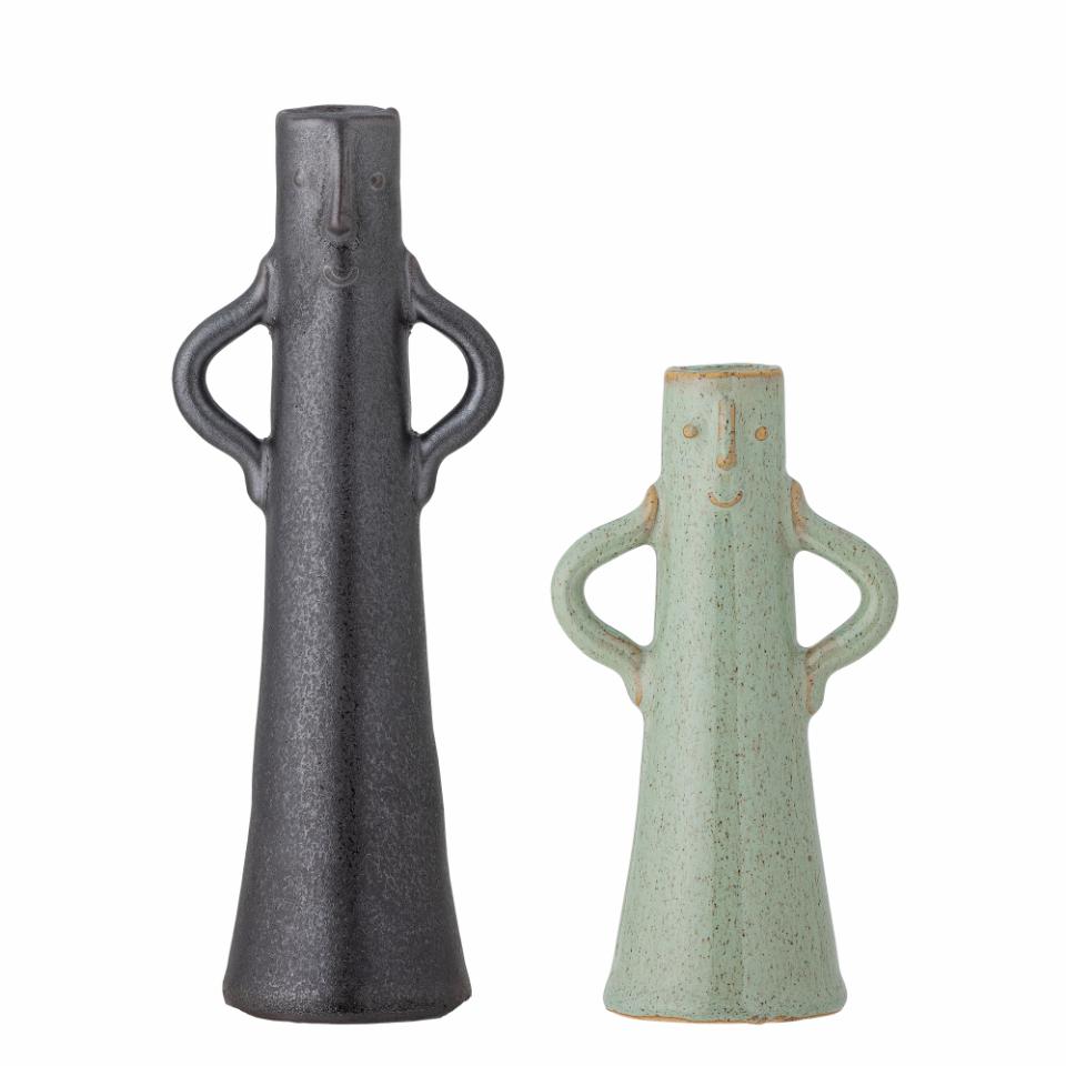 Rhett Vase, Green, Stoneware