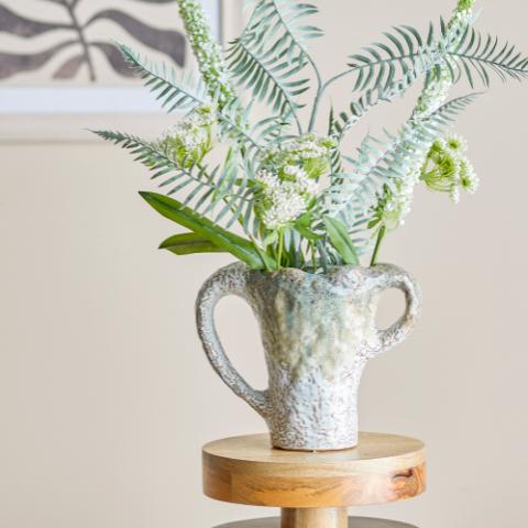 Ledger Vase, Verte, Grès