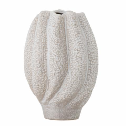 Cove Vase, Blanc, Grès