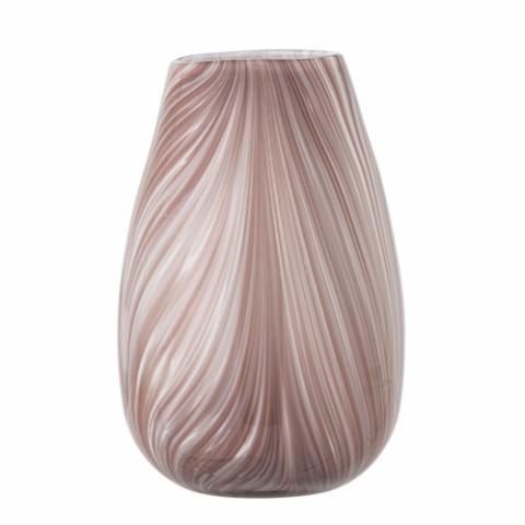 Ennis Vase, Rose, Glass