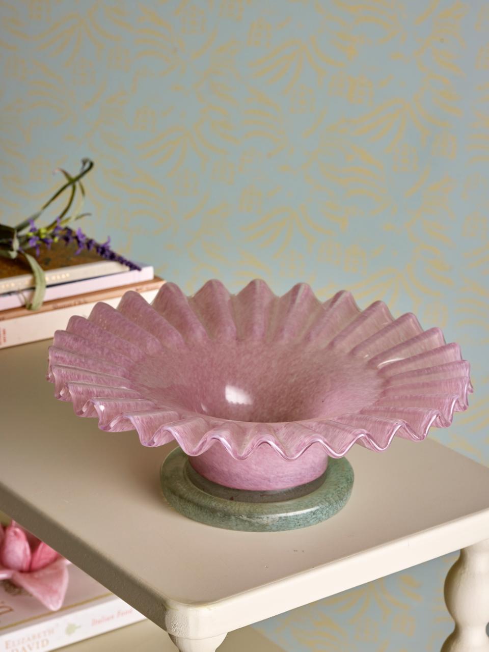 Garnet Schale, Rose, Glas