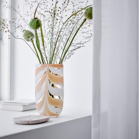 Taven Vase, Orange, Verre