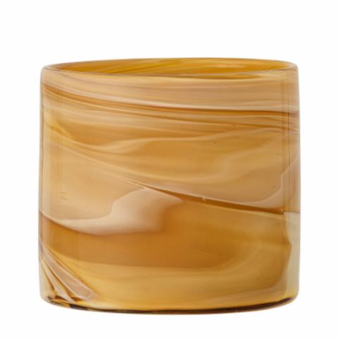Sylas Fyrfadsstage, Orange, Glas