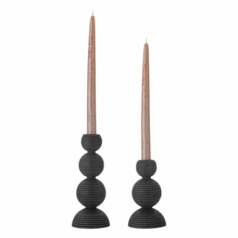 Kipp Candle Holder, Black, Pine