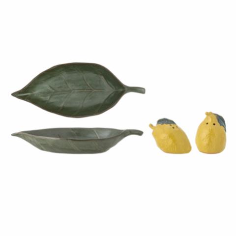 Limone Salt & Pepper Shaker Set, Yellow, Stoneware
