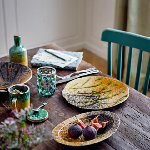 Larken Assiette, Multicolore, Grès