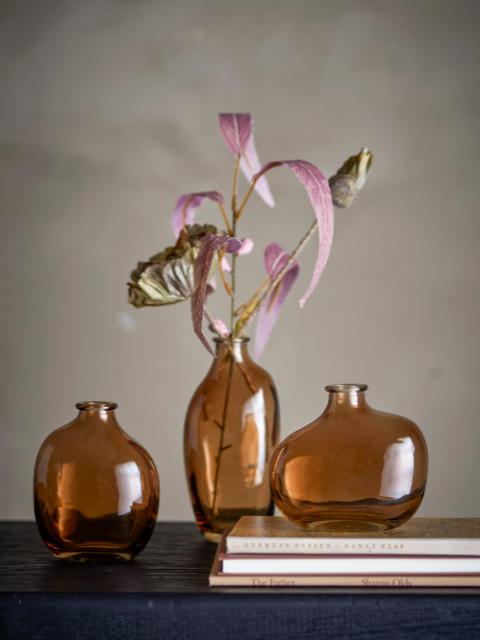 Tilia Vase, Brown, Glass