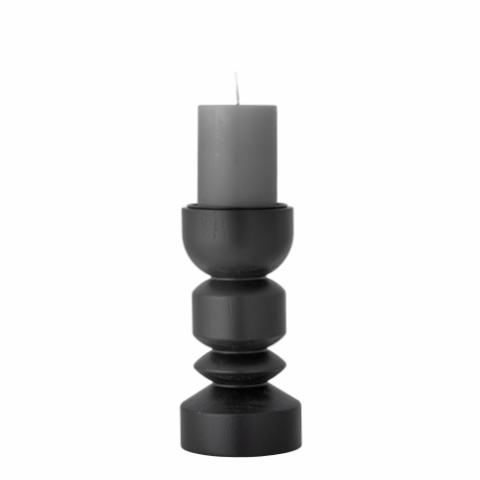 Bowen Candle Holder, Black, Pine