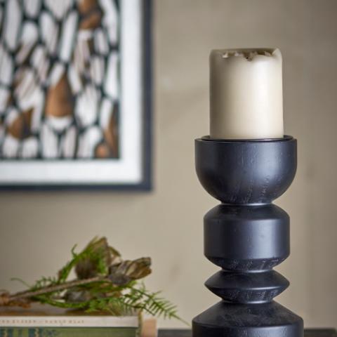 Bowen Bougeoir, Noir, Pin