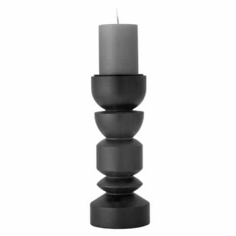 Bowen Candle Holder, Black, Pine