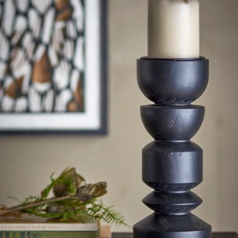 Bowen Bougeoir, Noir, Pin