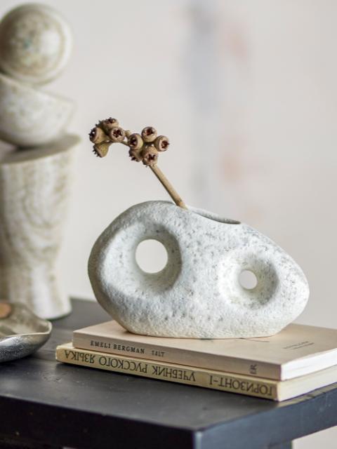 Caia Vase, White, Stoneware