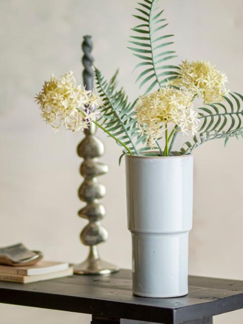 Marji Vase, White, Stoneware