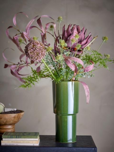 Marji Vase, Green, Stoneware
