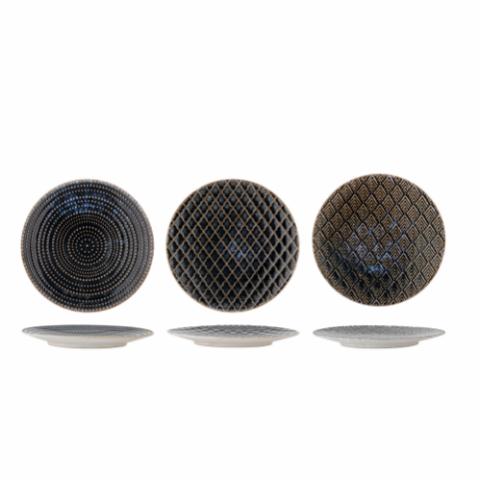 Elanor Plate, Blue, Stoneware