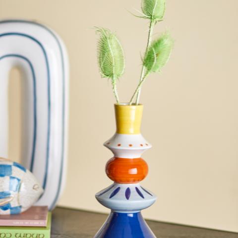 Kairi Vase déco, Multicolore, Grès