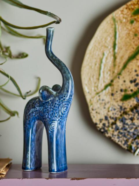 Longuro Deco, Blue, Stoneware